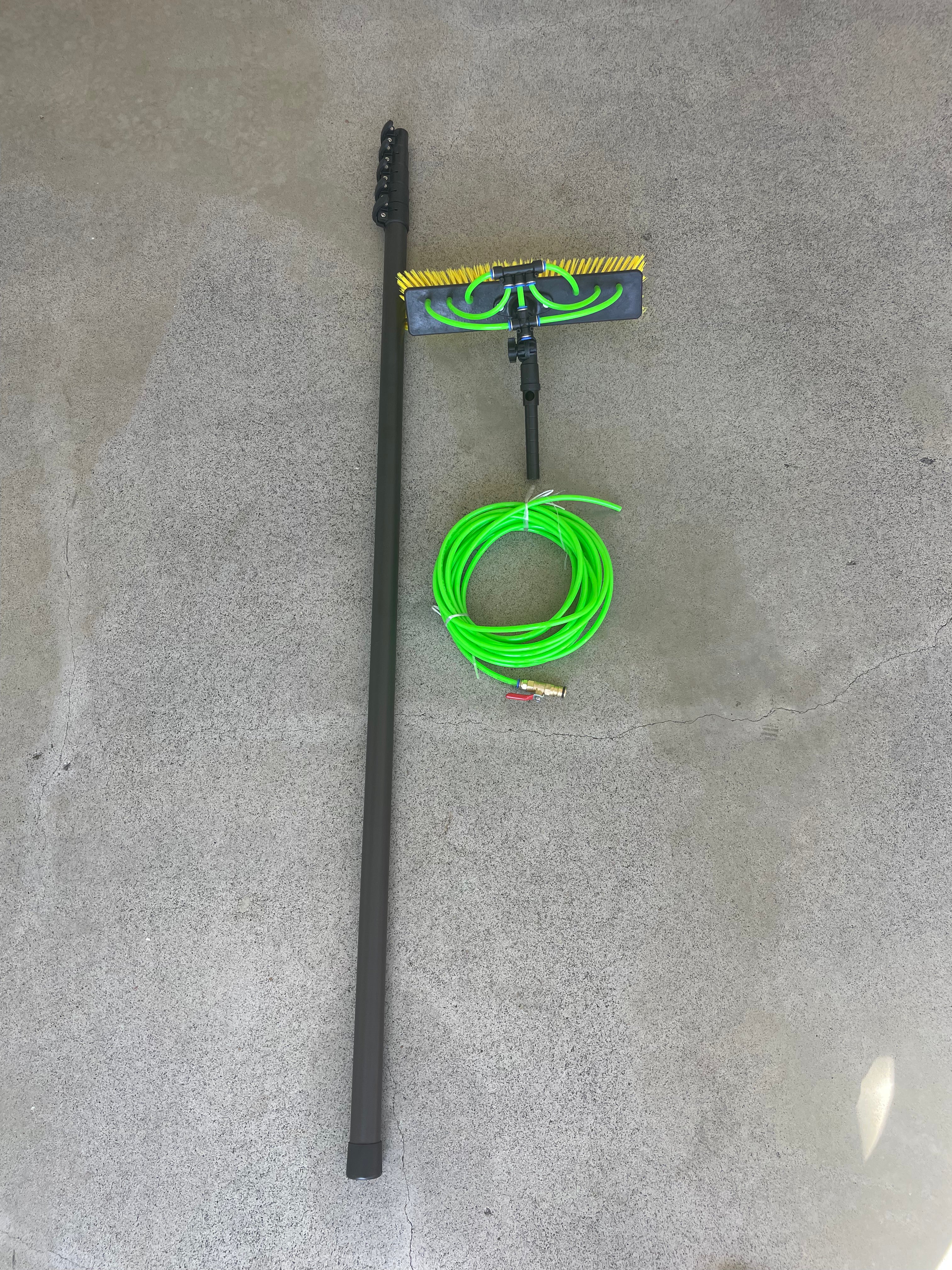 22ft Hybrid Water Fed Pole Kit – Window & Solar Panel Cleaning - Spot Free Rinse