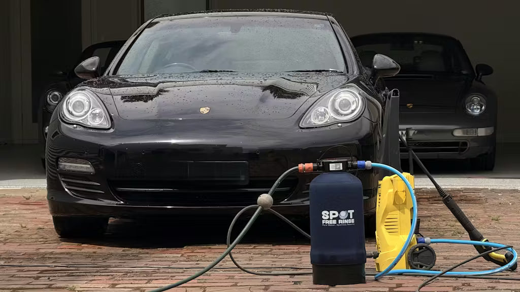 Clean cars after spot-free rinse